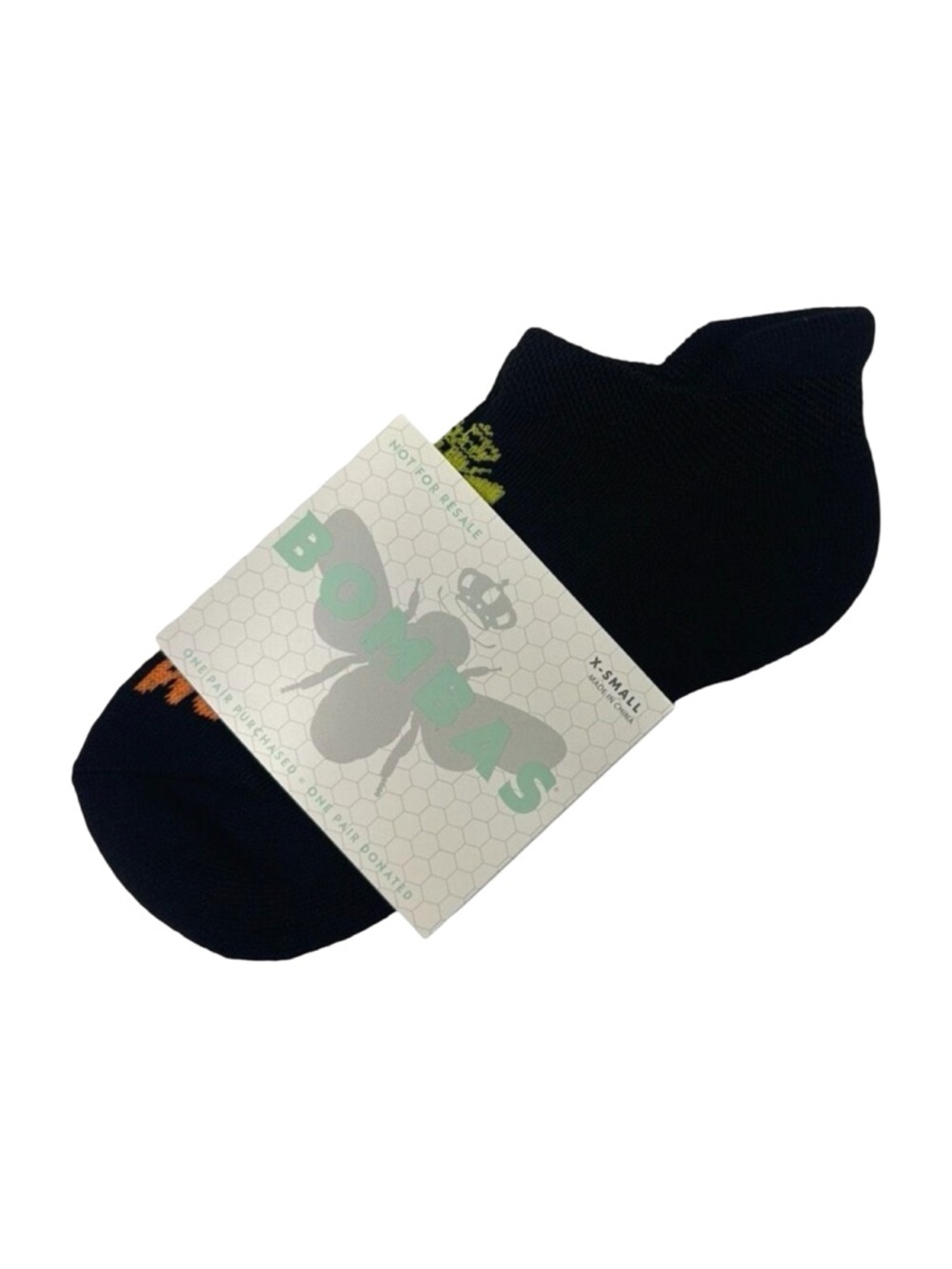 BOMBAS Black Ankle Socks - Size XS